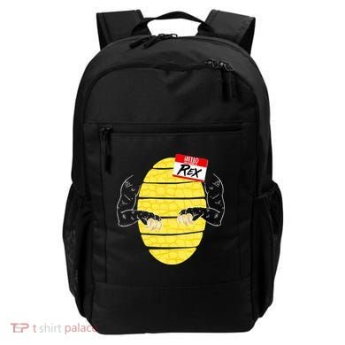 Hello My Name is Rex T-Rex Halloween Backpack