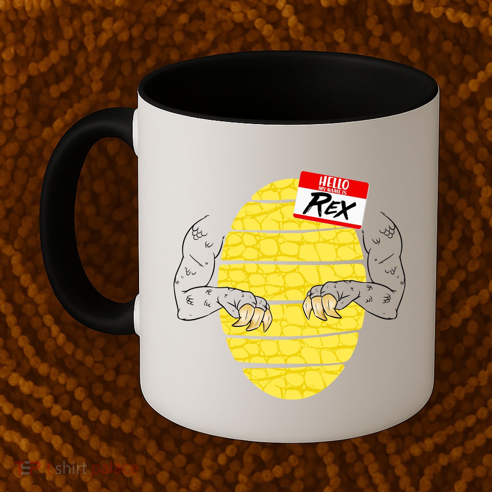 Hello My Name is Rex T-Rex Halloween Coffee Mug