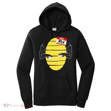 Hello My Name is Rex T-Rex Halloween Women's Hoodie
