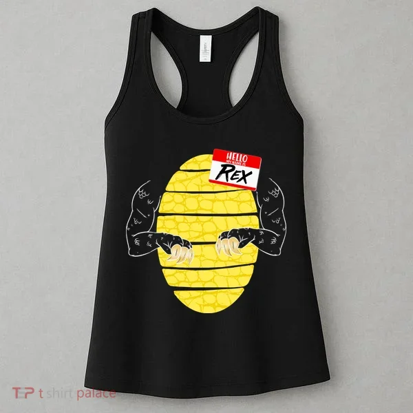Hello My Name is Rex T-Rex Halloween Women's Tank Top