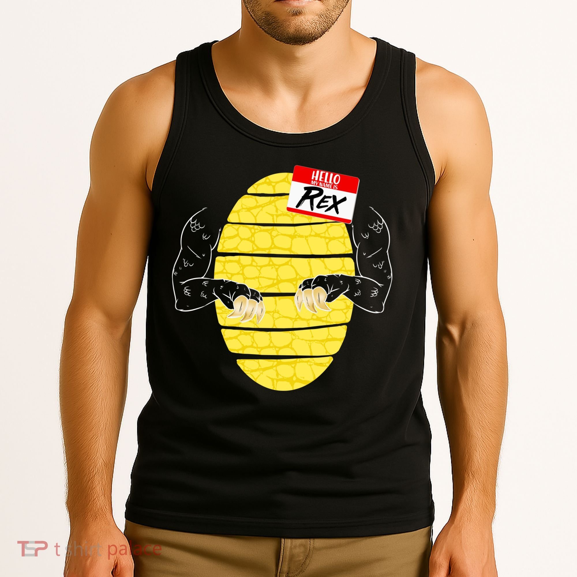 Hello My Name is Rex T-Rex Halloween Tank Top