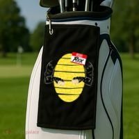 Hello My Name is Rex T-Rex Halloween Golf Towel thumb 2