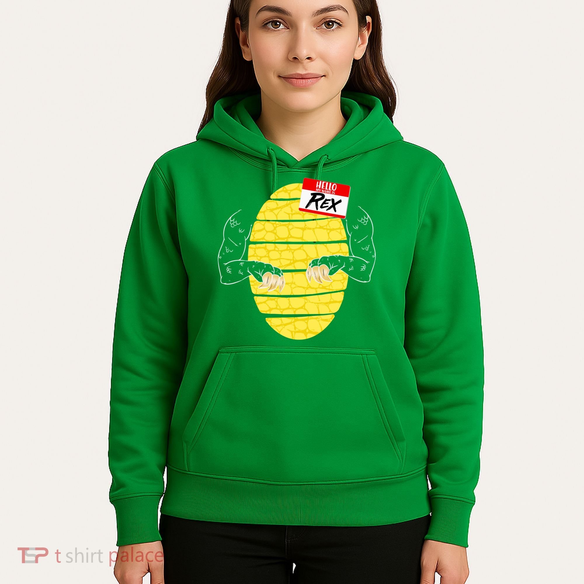 Hello My Name is Rex T-Rex Halloween Hoodie