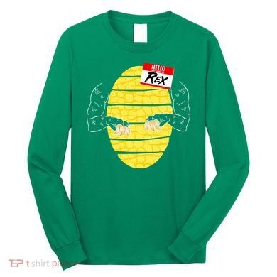 Hello My Name is Rex T-Rex Halloween Long Sleeve Shirt