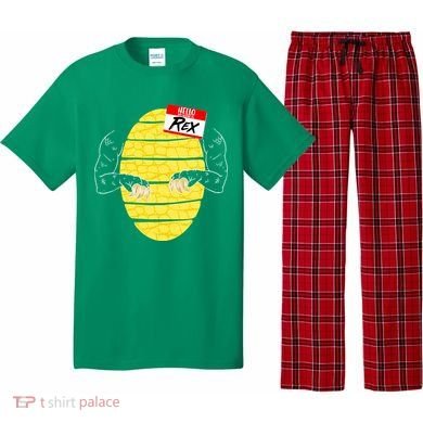 Hello My Name is Rex T-Rex Halloween Pajama Set