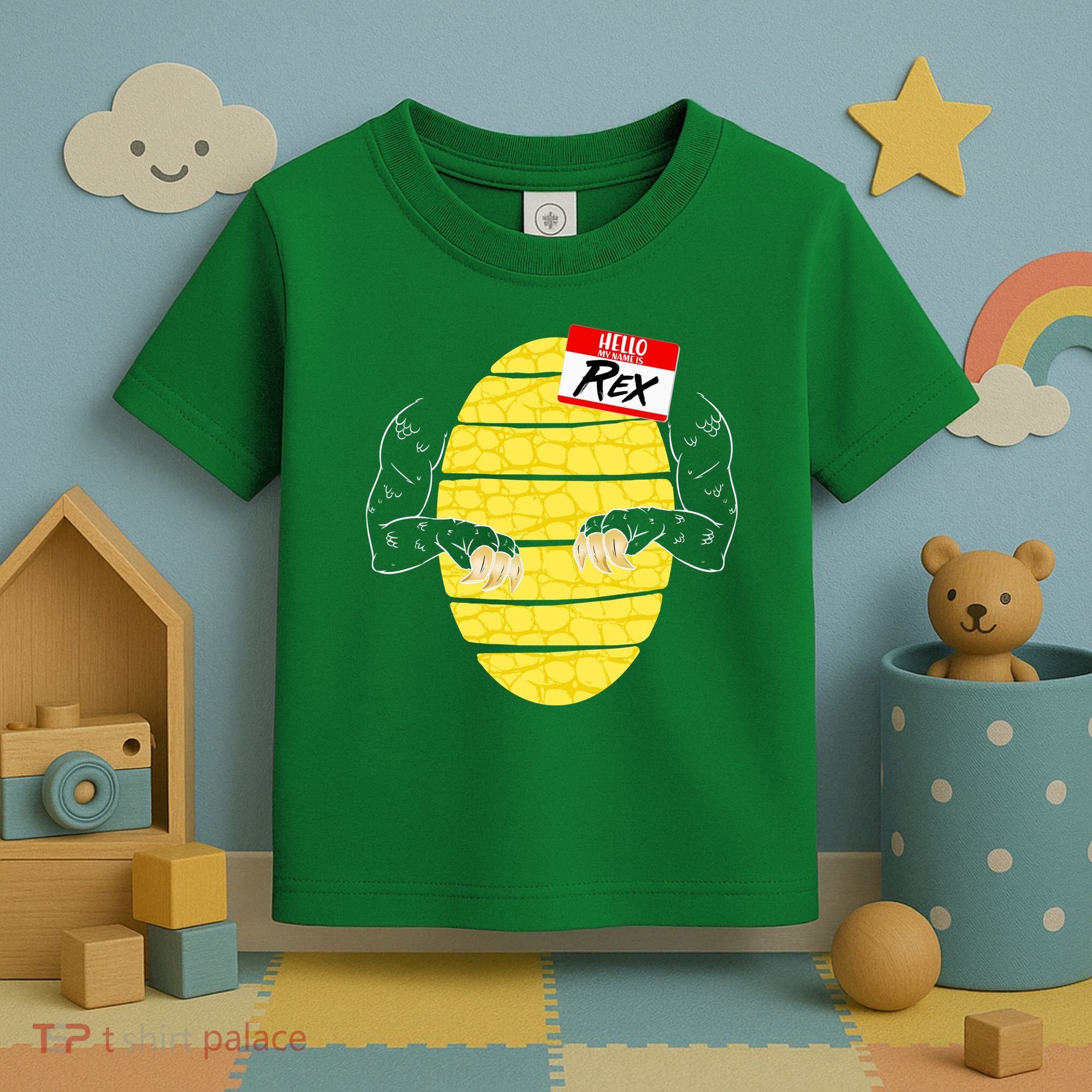 Hello My Name is Rex T-Rex Halloween Toddler T-Shirt