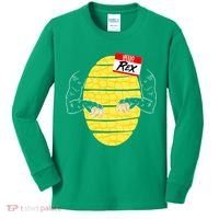 Hello My Name is Rex T-Rex Halloween Kids Long Sleeve Shirt thumb 0