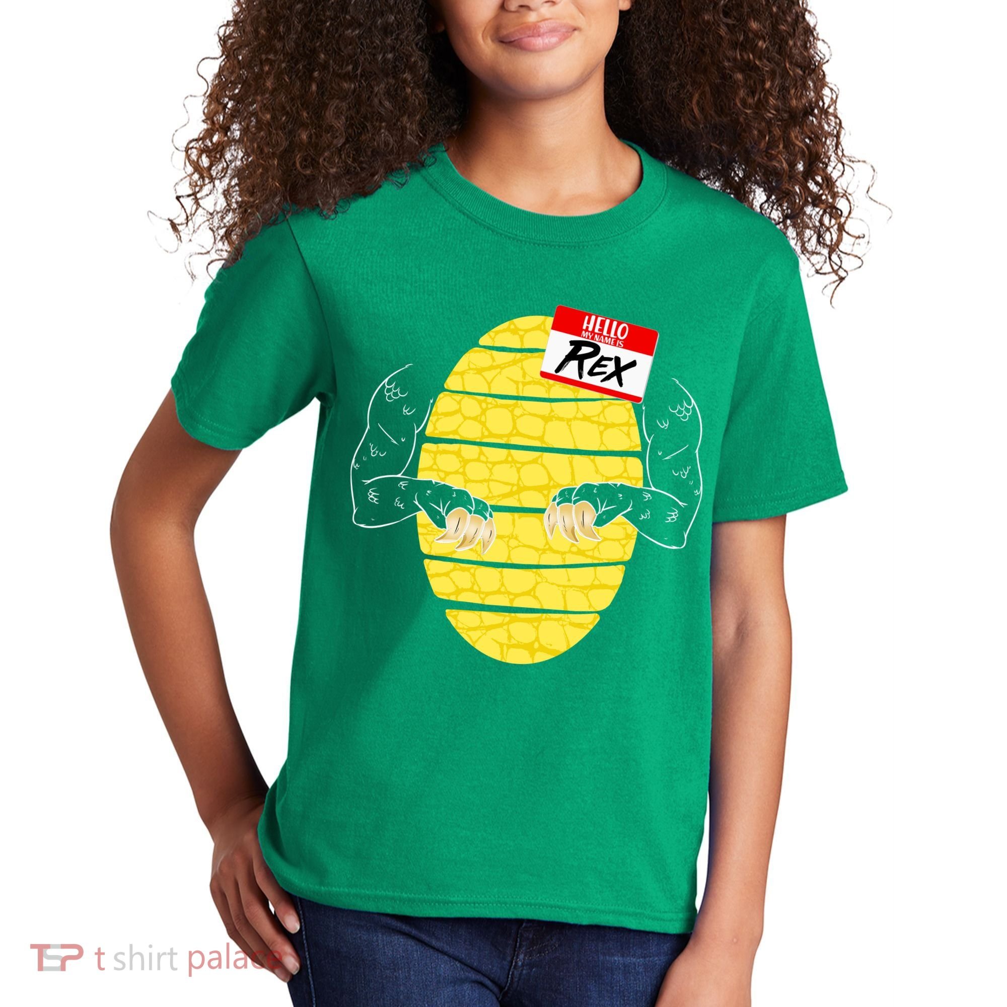 Hello My Name is Rex T-Rex Halloween Kids T-Shirt