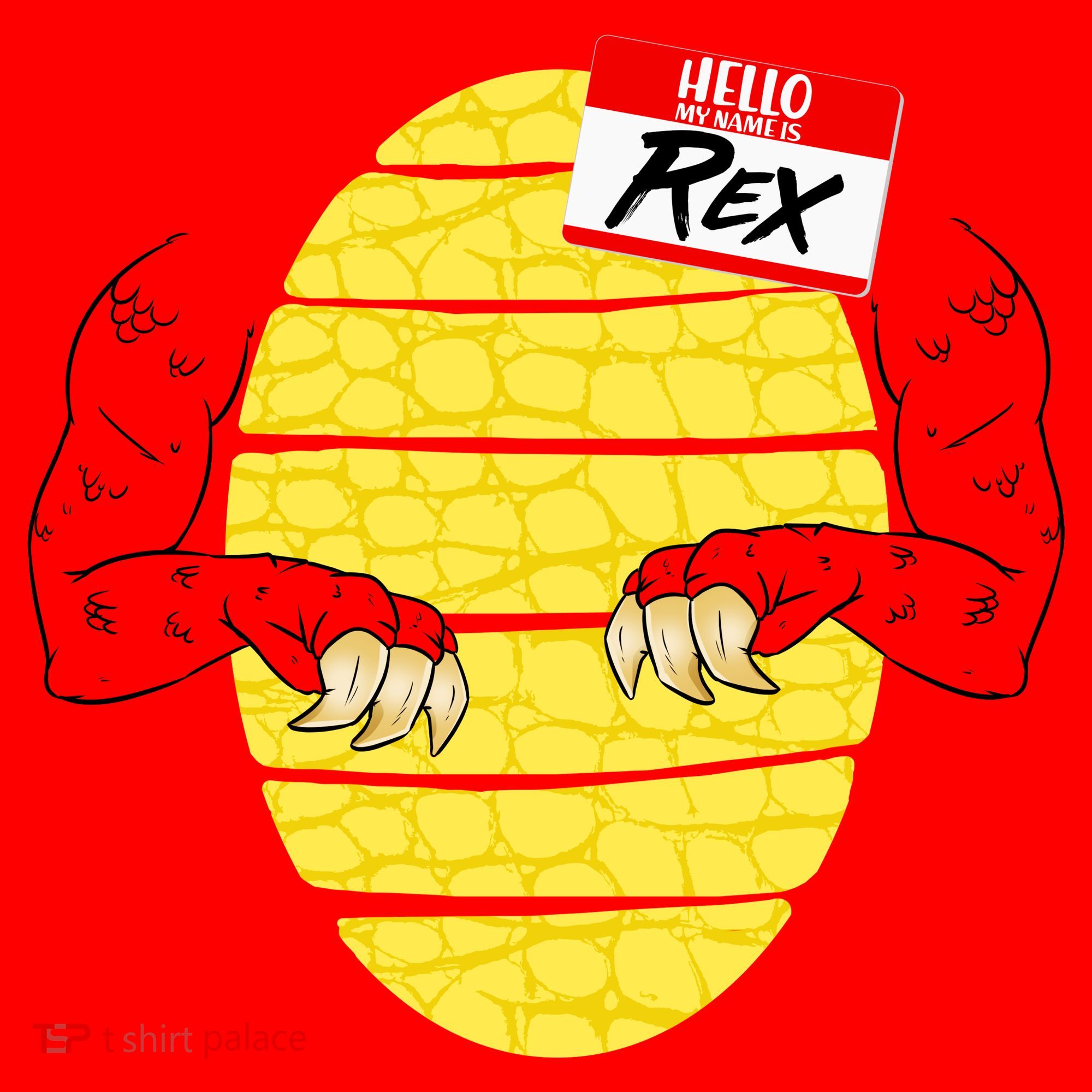 Hello My Name is Rex T-Rex Halloween Santa Hat