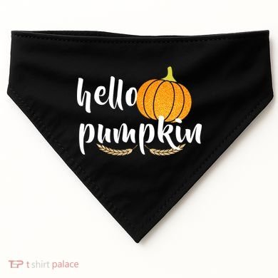 Hello Pumpkin USA-Made Doggie Bandana