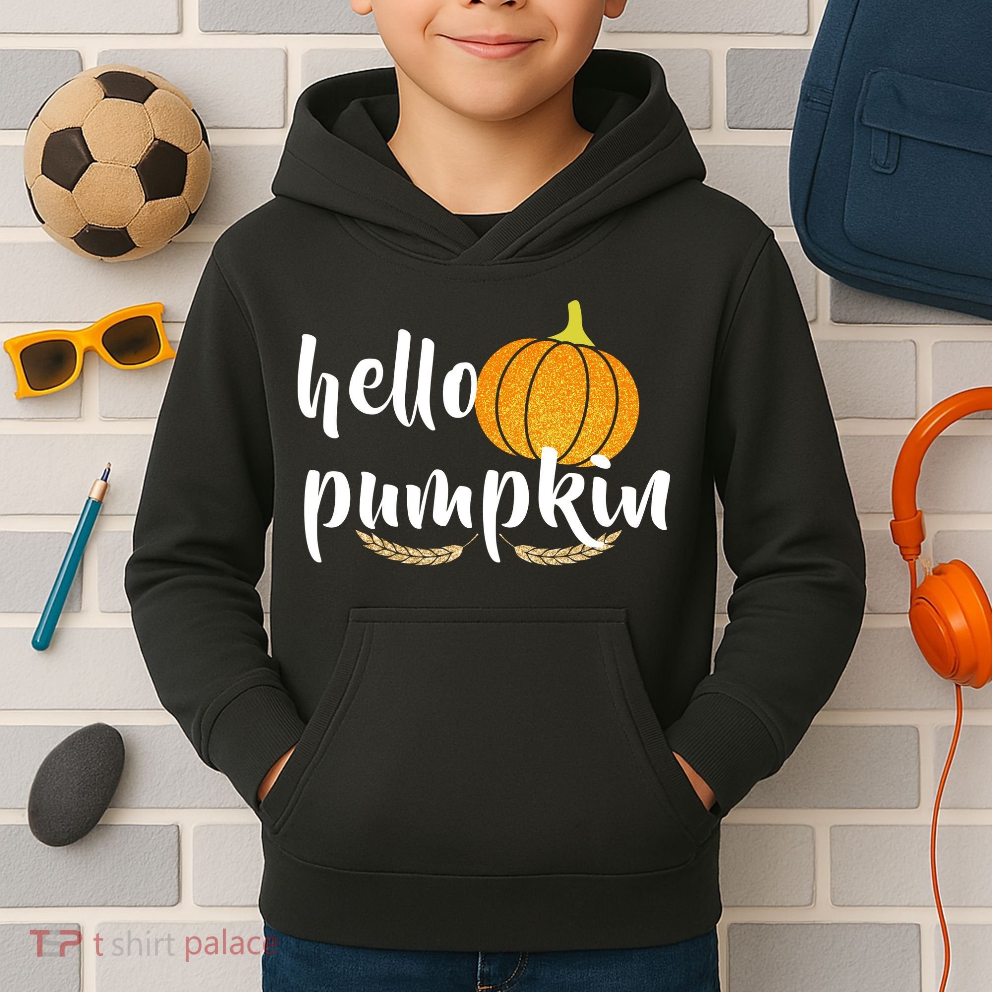 Hello Pumpkin Kids Hoodie