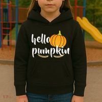 Hello Pumpkin Kids Hoodie thumb 3