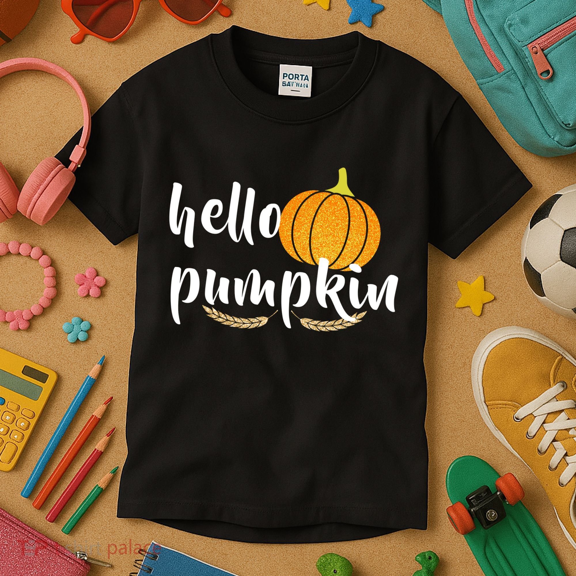 Hello Pumpkin Kids T-Shirt