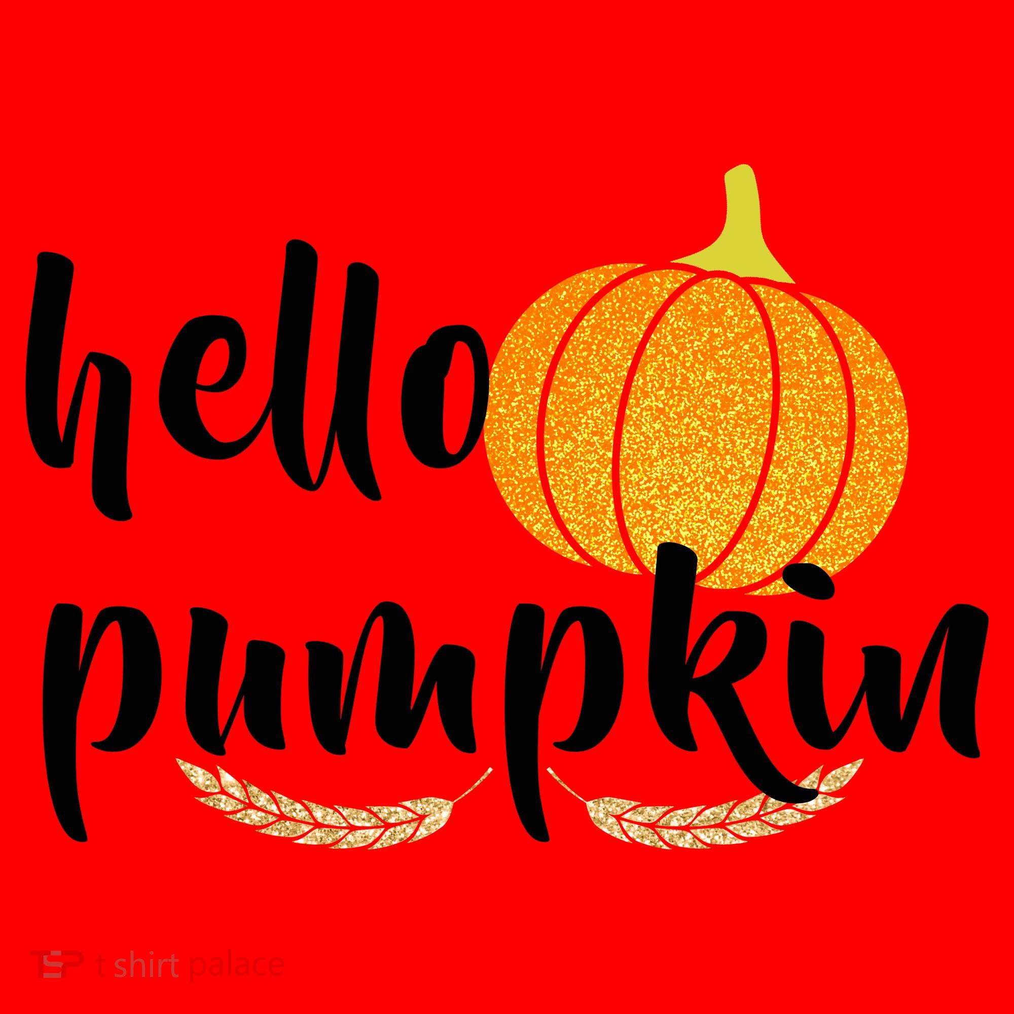 Hello Pumpkin Santa Hat