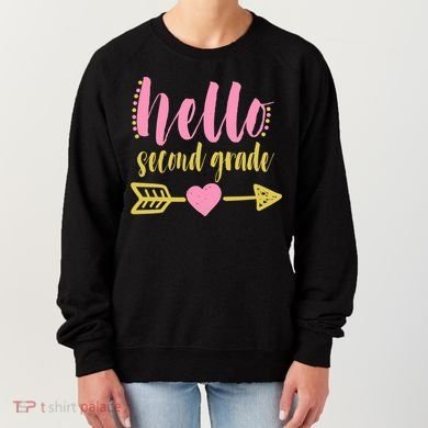 Hello Second Grade Cute Elementary School Women's Sweatshirt