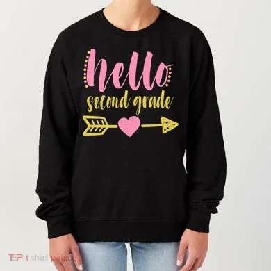 Hello Second Grade Cute Elementary School Women's Sweatshirt