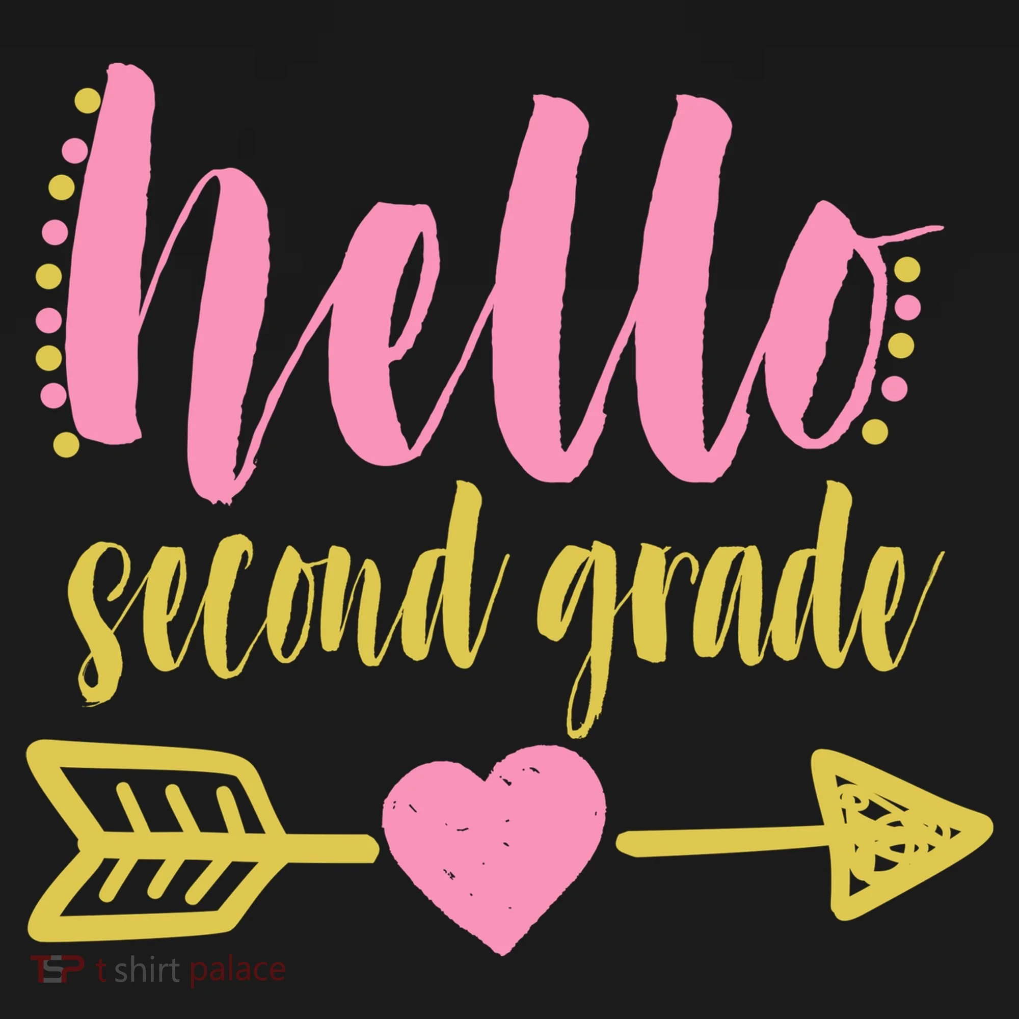 Hello Second Grade Cute Elementary School Doggie Tank