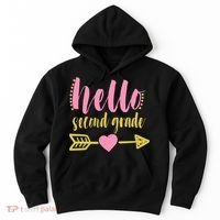 Hello Second Grade Cute Elementary School Hoodie thumb 0