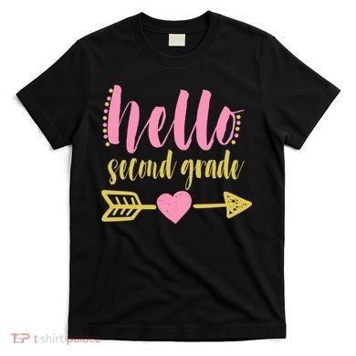 Hello Second Grade Cute Elementary School T-Shirt