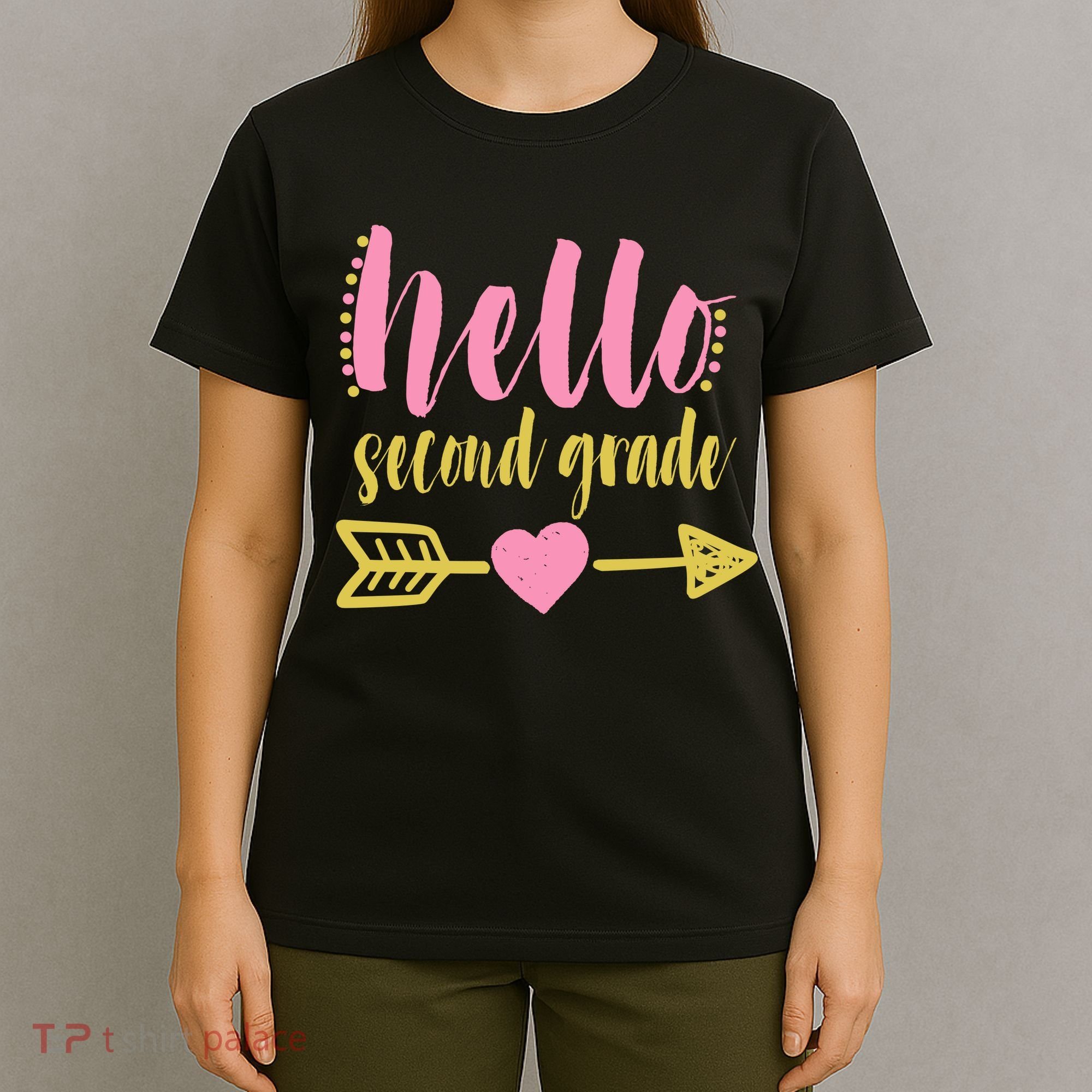 Hello Second Grade Cute Elementary School T-Shirt