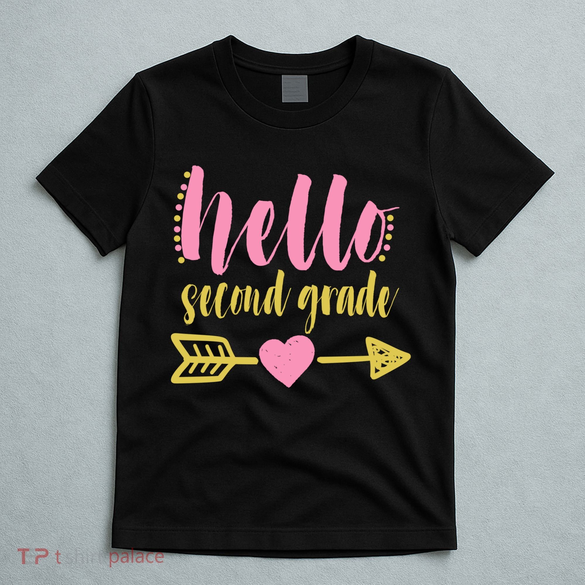 Hello Second Grade Cute Elementary School T-Shirt