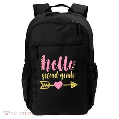 Hello Second Grade Cute Elementary School Backpack