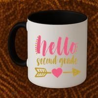 Hello Second Grade Cute Elementary School Coffee Mug thumb 2