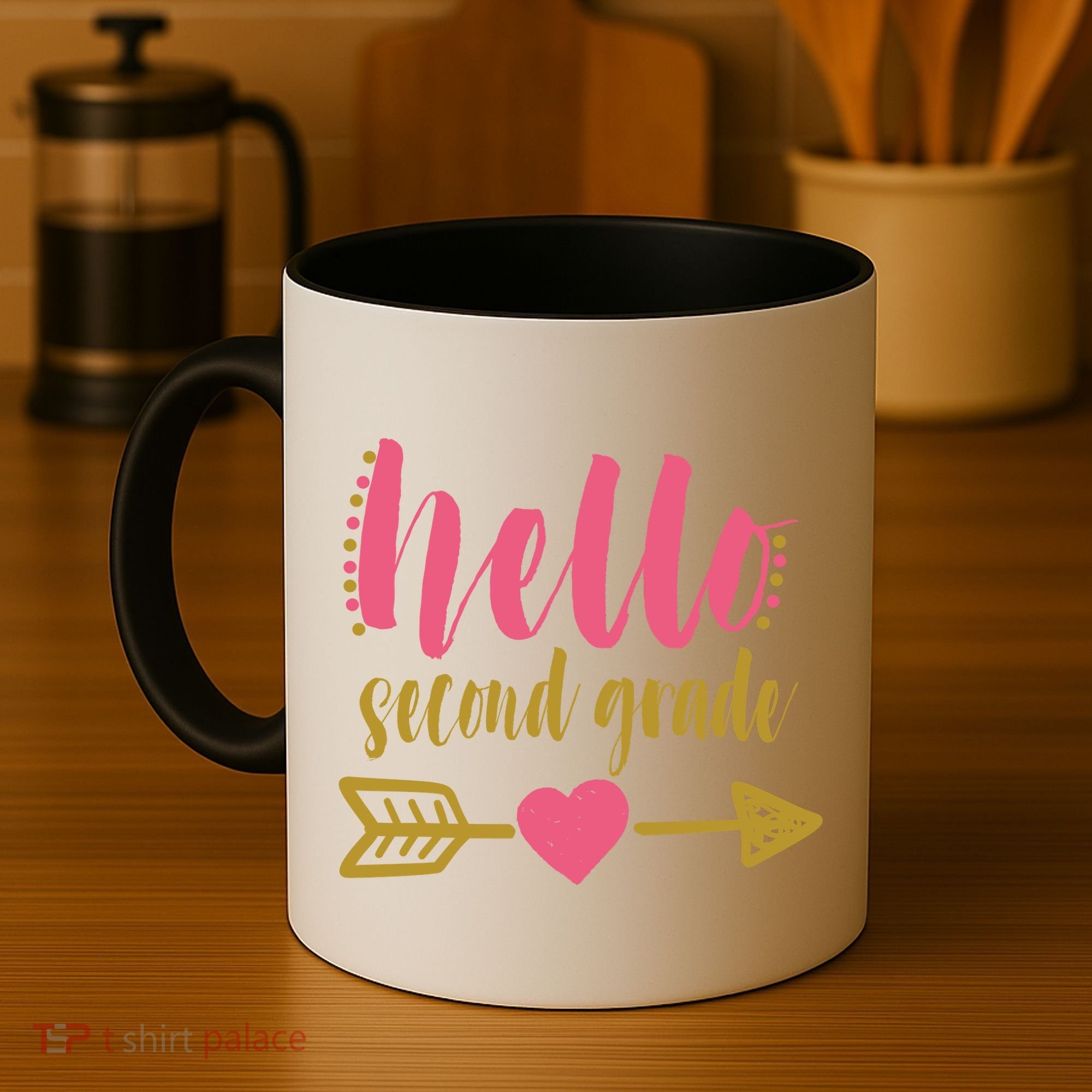 Hello Second Grade Cute Elementary School Coffee Mug