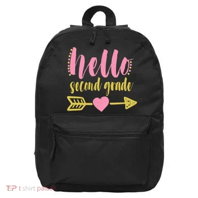 Hello Second Grade Cute Elementary School 16 in Basic Backpack