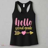 Hello Second Grade Cute Elementary School Women's Tank Top thumb 3