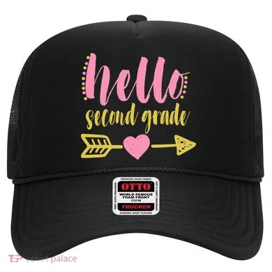 Hello Second Grade Cute Elementary School Hat