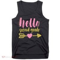 Hello Second Grade Cute Elementary School Tank Top thumb 0