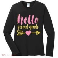 Hello Second Grade Cute Elementary School Women's Long Sleeve Shirt thumb 0
