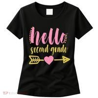 Hello Second Grade Cute Elementary School Women's T-Shirt thumb 0