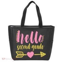 Hello Second Grade Cute Elementary School Tote Bag thumb 0
