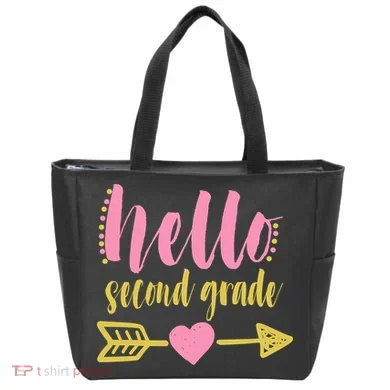Hello Second Grade Cute Elementary School Tote Bag