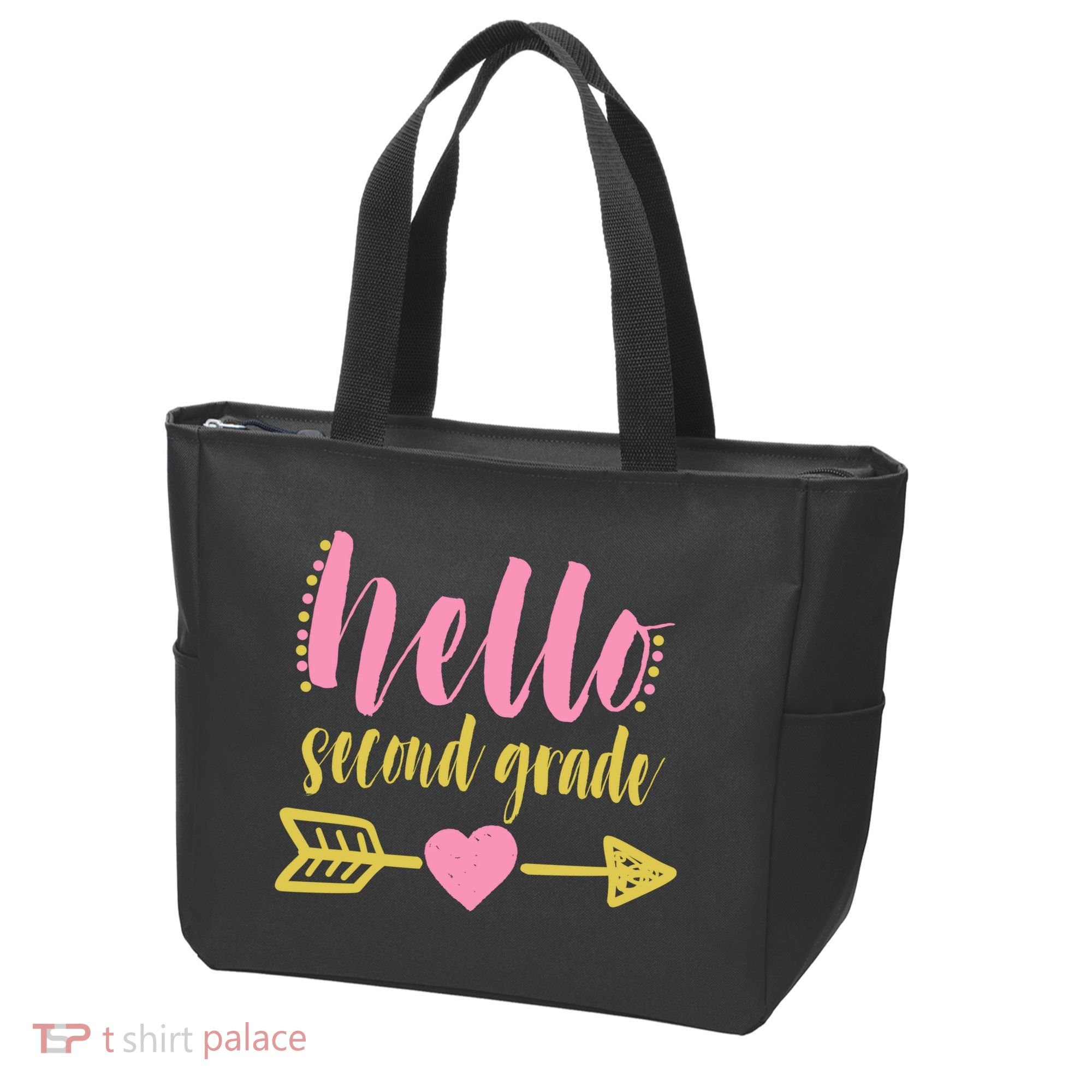 Hello Second Grade Cute Elementary School Tote Bag
