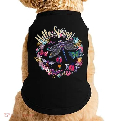 Hello Spring Floral Bugs Doggie Tank