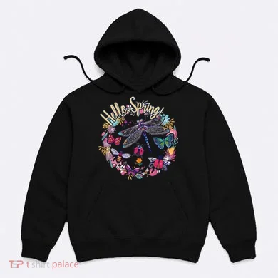 Hello Spring Floral Bugs Hoodie