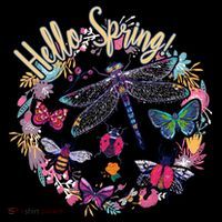 Hello Spring Floral Bugs Apron thumb 3