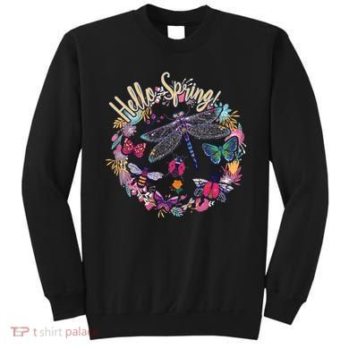 Hello Spring Floral Bugs Sweatshirt