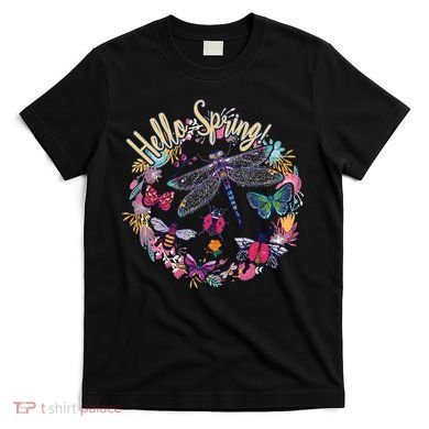 Hello Spring Floral Bugs T-Shirt