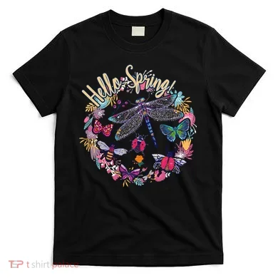 Hello Spring Floral Bugs T-Shirt