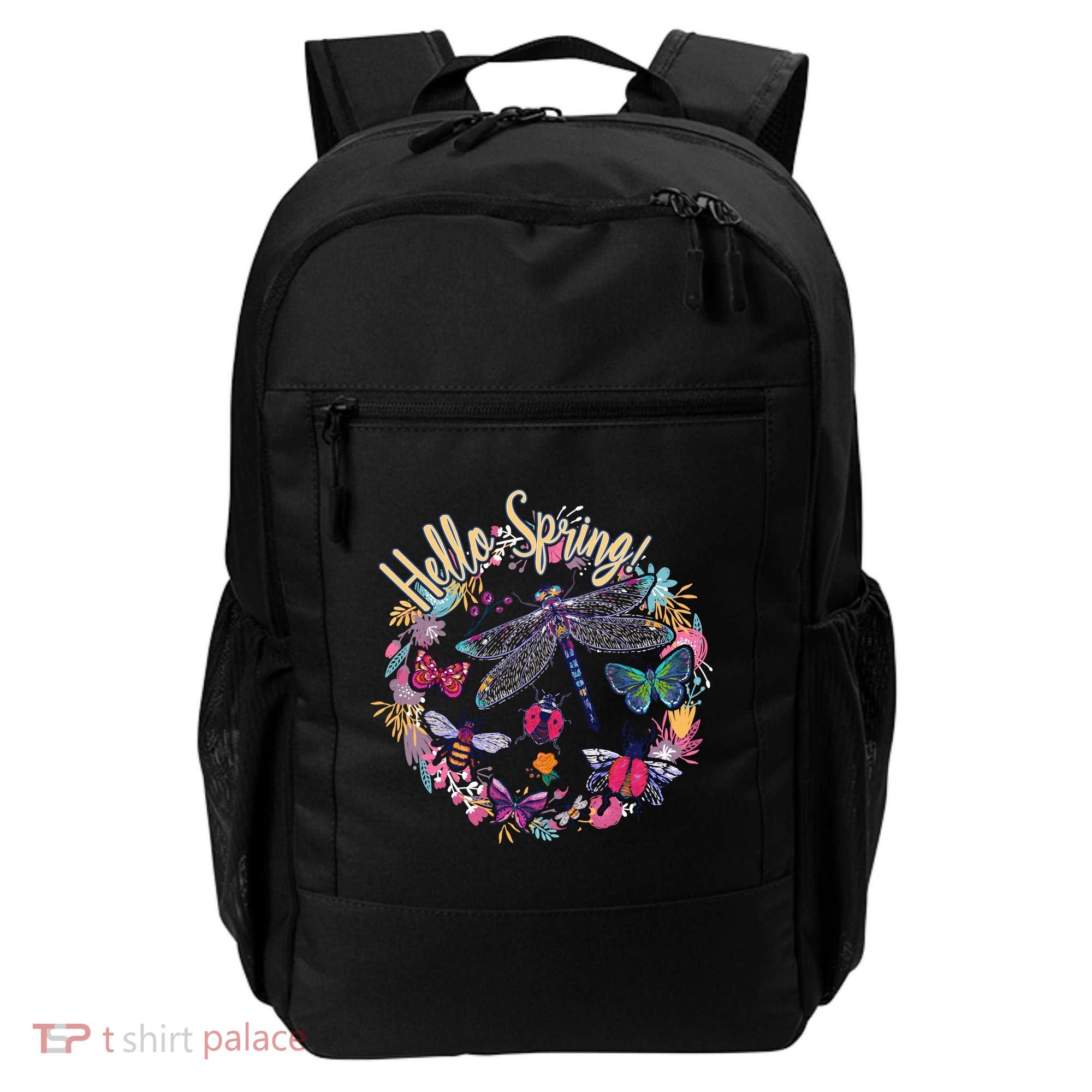 Hello Spring Floral Bugs Backpack