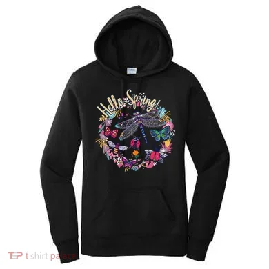 Hello Spring Floral Bugs Women's Hoodie