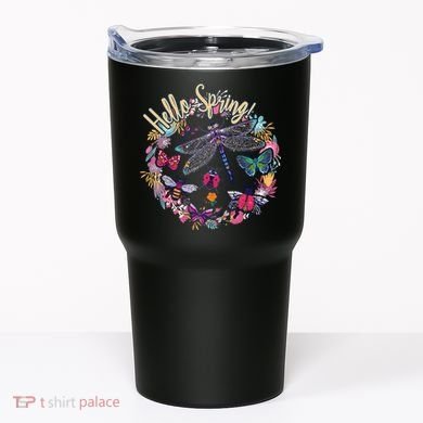 Hello Spring Floral Bugs Tumbler