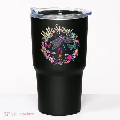Hello Spring Floral Bugs Tumbler