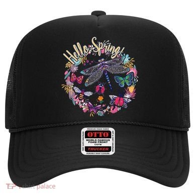 Hello Spring Floral Bugs Hat