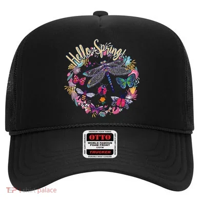 Hello Spring Floral Bugs Hat