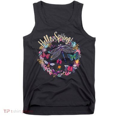 Hello Spring Floral Bugs Tank Top